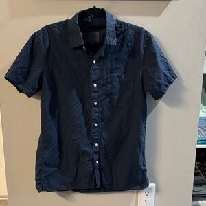 American Eagle Outfitters Navy Casual Button Down Shirt